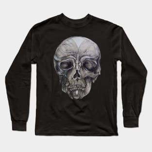 Original Drawing of a Skull Long Sleeve T-Shirt